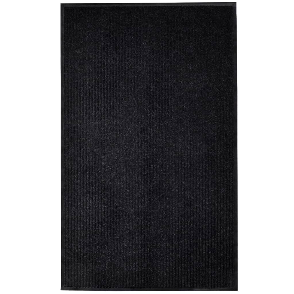 vidaXL Πατάκι Εισόδου Μαύρο 117x220 εκ. από PVC