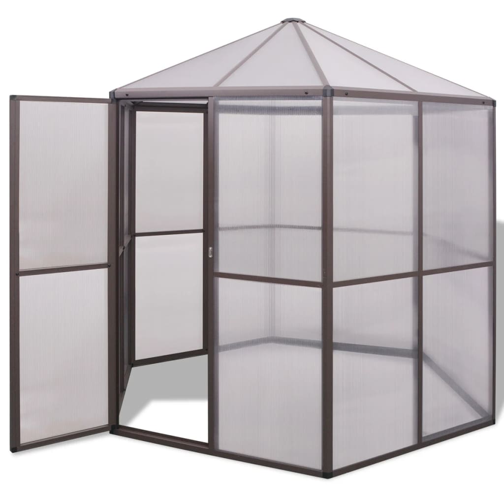 vidaXL Θερμοκήπιο 240 x 211 x 232 εκ. Αλουμινίου