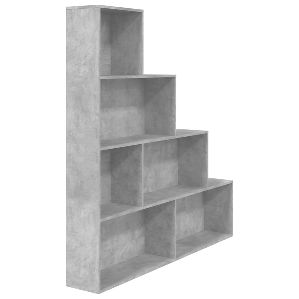 vidaXL Βιβλιοθήκη/Διαχωριστικό Γκρι Σκυροδ. 155x24x160 εκ. Επεξ. Ξύλο