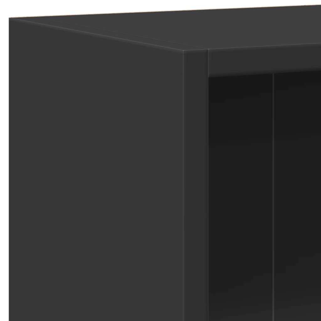 vidaXL Βιβλιοθήκη Μαύρη 60 x 24 x 76 εκ. από Επεξεργασμένο Ξύλο