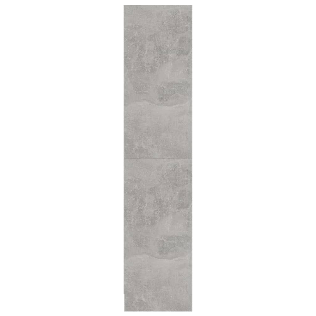 vidaXL Βιβλιοθήκη με 3 Ράφια Γκρι Σκυροδ. 60x24x109 εκ. Επεξεργ. Ξύλο