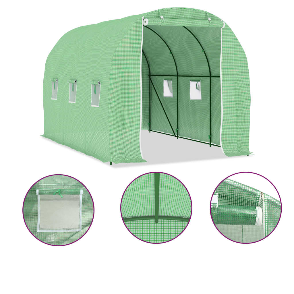 vidaXL Θερμοκήπιο 6,86 μ² 3,43 x 2 x 2 μ.
