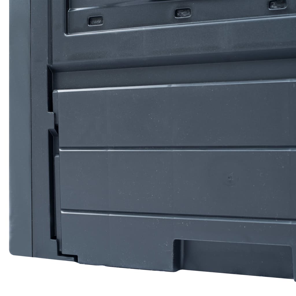 vidaXL Κομποστοποιητές Κήπου 3 τεμ. Γκρι 60 x 60 x 73 εκ. 780 Λίτρα