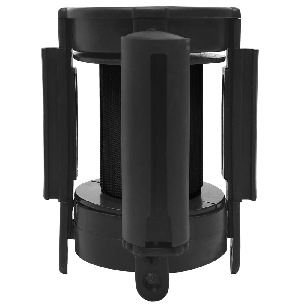 vidaXL Διαχωριστικός Ιμάντας Ανασυρόμενος Μαύρος 200 εκ.