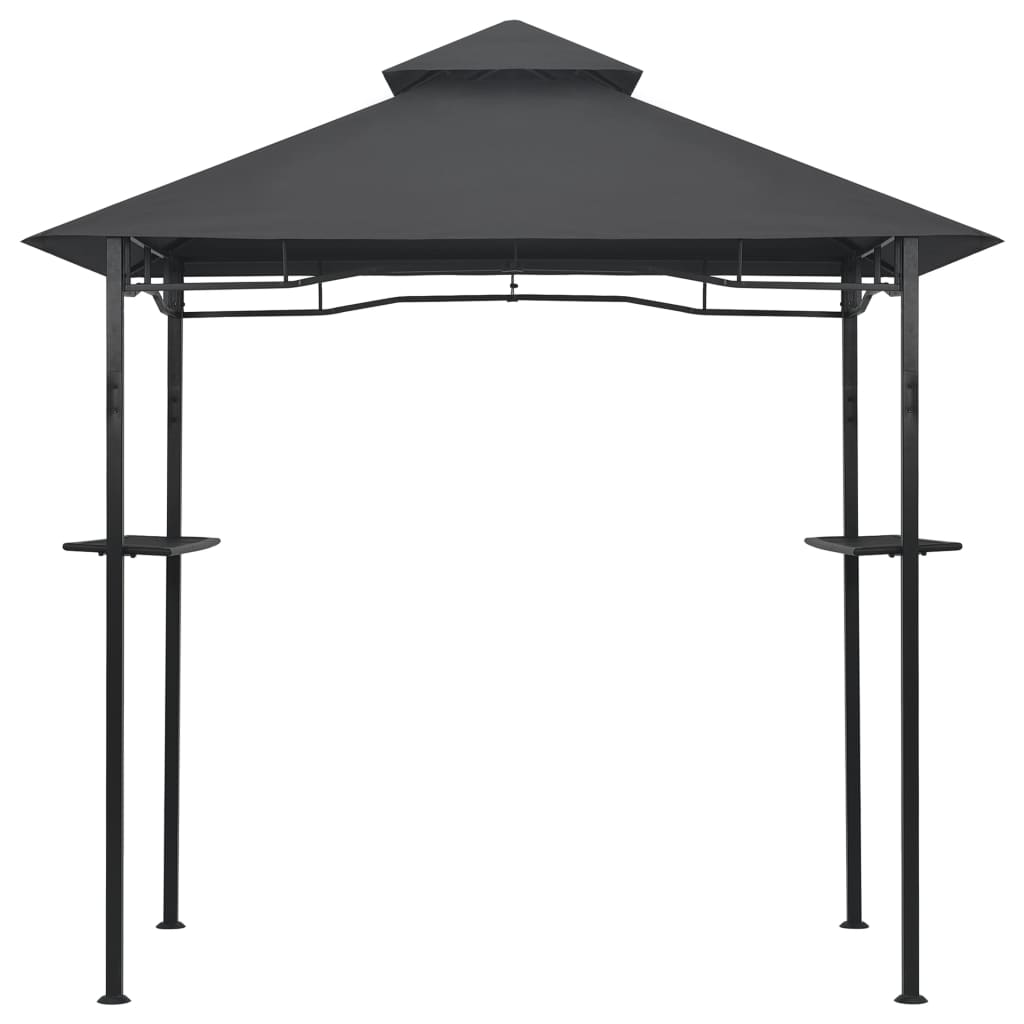 vidaXL Κιόσκι Ψησταριάς Ανθρακί 240 x 150 x 255 εκ. Ατσάλινο