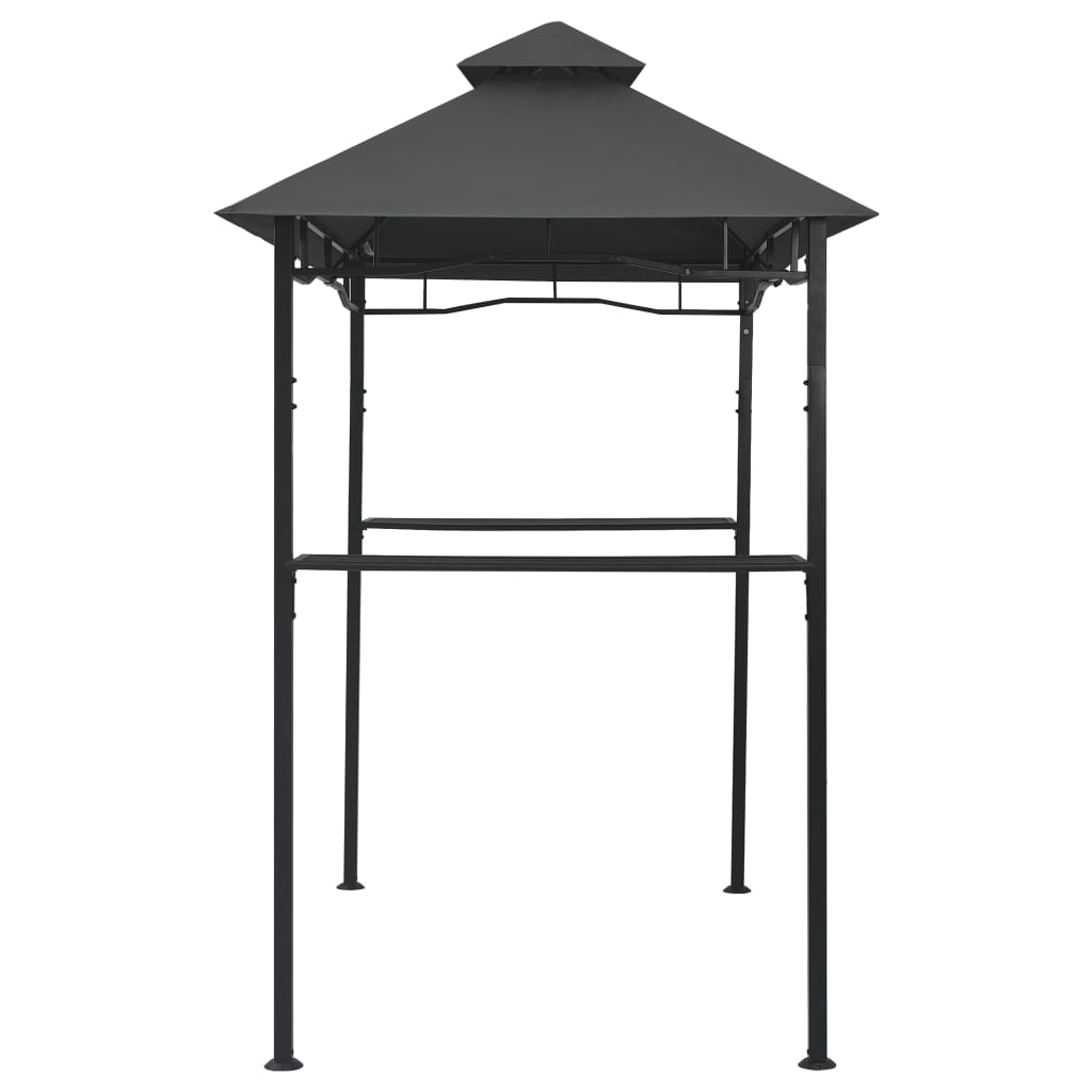 vidaXL Κιόσκι Ψησταριάς Ανθρακί 240 x 150 x 255 εκ. Ατσάλινο
