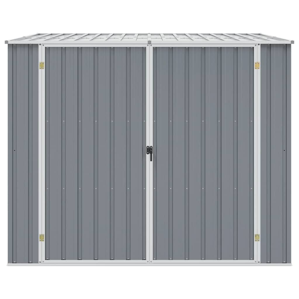 vidaXL Αποθήκη Κήπου Γκρι 195 x 198 x 159 εκ. από Γαλβανισμένο Ατσάλι