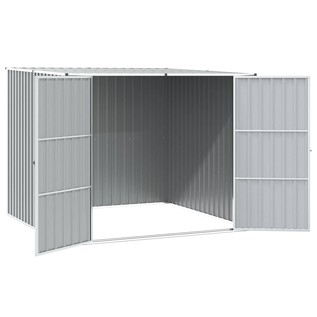 vidaXL Αποθήκη Κήπου Γκρι 195 x 198 x 159 εκ. από Γαλβανισμένο Ατσάλι