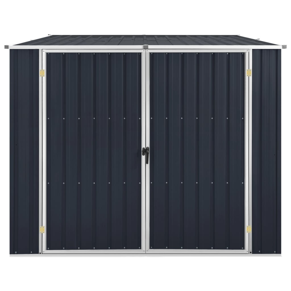 vidaXL Αποθήκη Κήπου Ανθρακί 195x198x159 εκ. από Γαλβανισμένο Ατσάλι