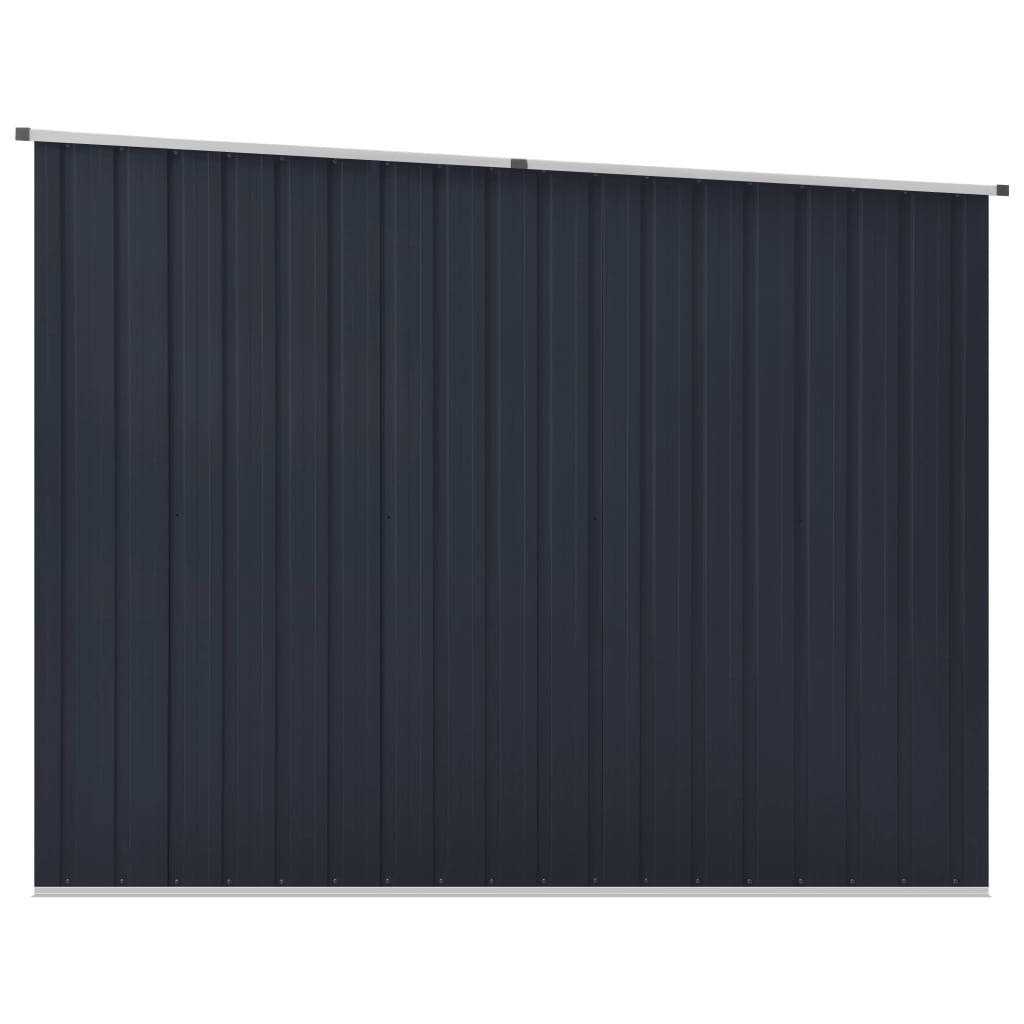 vidaXL Αποθήκη Κήπου Ανθρακί 195x198x159 εκ. από Γαλβανισμένο Ατσάλι
