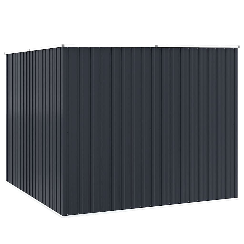 vidaXL Αποθήκη Κήπου Ανθρακί 195x198x159 εκ. από Γαλβανισμένο Ατσάλι