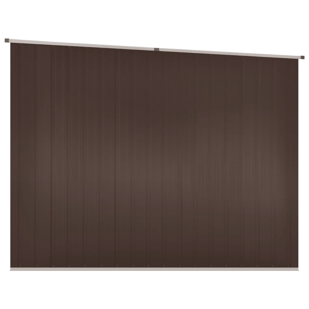 vidaXL Αποθήκη Κήπου Καφέ 195 x 198 x 159 εκ. από Γαλβανισμένο Ατσάλι