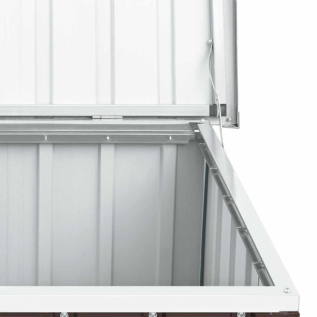 vidaXL Μπαούλο Αποθήκευσης Κήπου Καφέ 129 x 67 x 65 εκ.