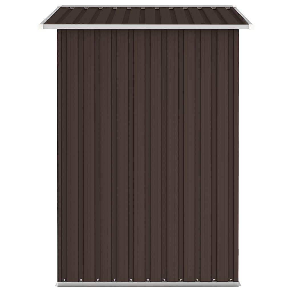 vidaXL Αποθήκη Κήπου Καφέ 205 x 129 x 183 εκ. από Γαλβανισμένο Ατσάλι