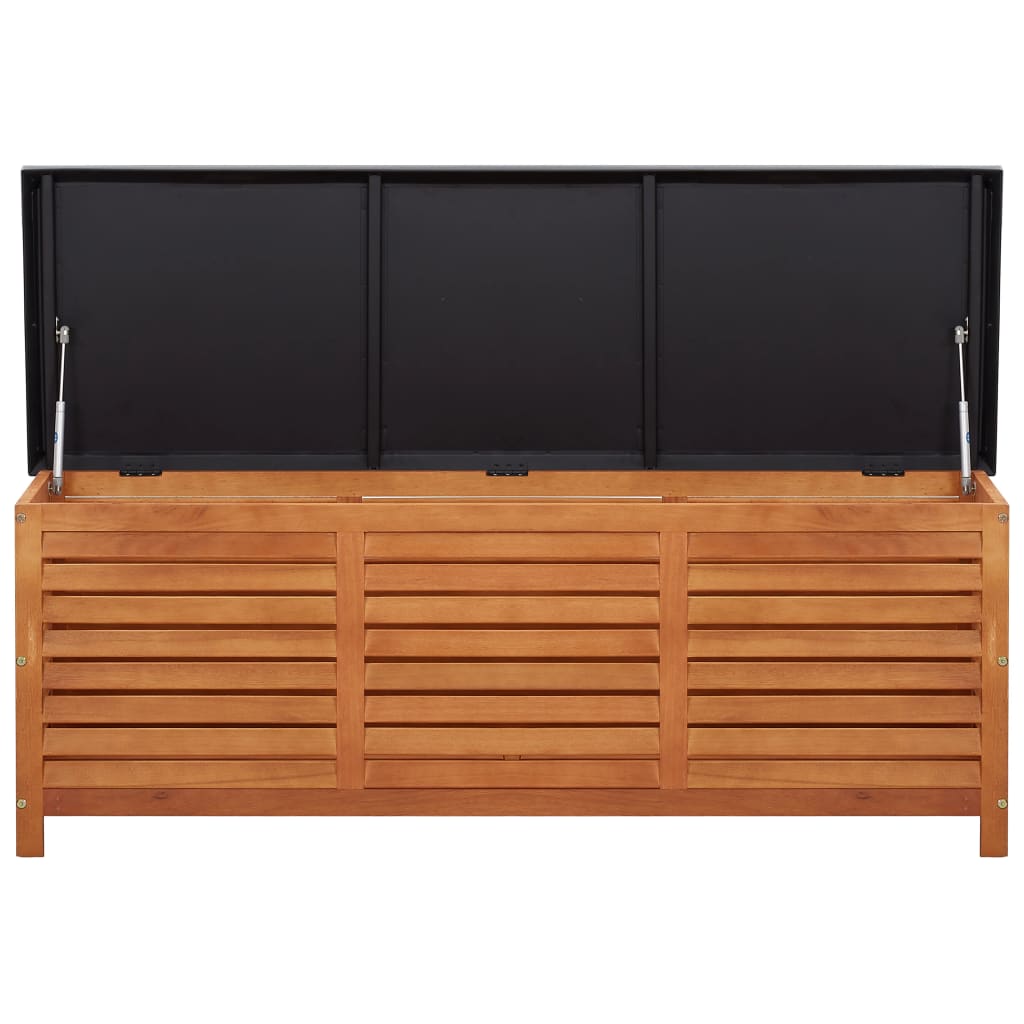 vidaXL Μπαούλο Αποθήκευσης Κήπου 150x50x55 εκ. Μασίφ Ξύλο Ευκαλύπτου