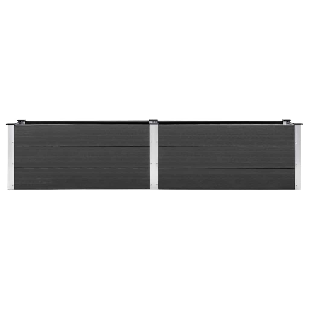 vidaXL Ζαρντινιέρα Υπερυψωμένη Γκρι 250 x 50 x 54 εκ. από WPC