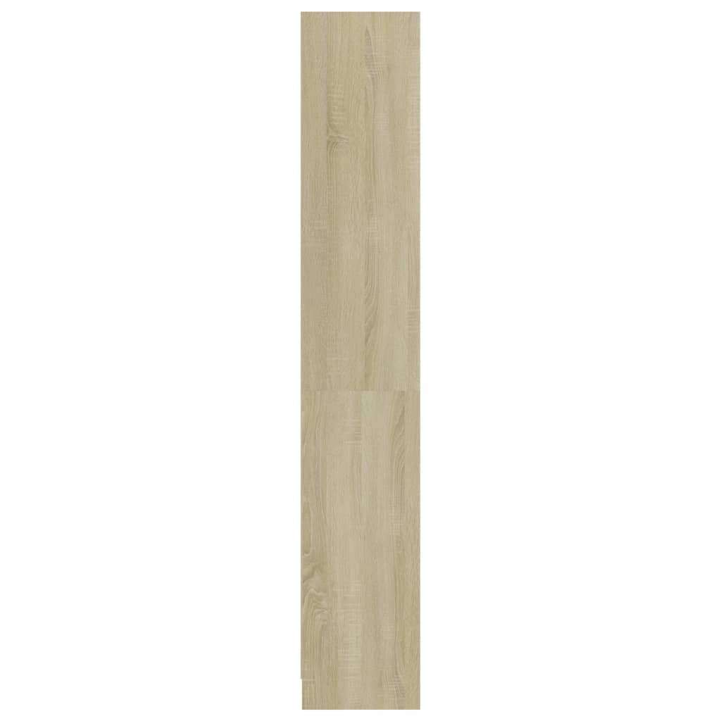 vidaXL Βιβλιοθήκη με 4 Ράφια Sonoma Δρυς 80x24x142 εκ. Επεξ. Ξύλο