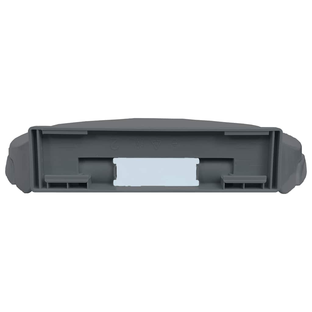 vidaXL Κάλυμμα Λεκάνης με Μηχανισμό Soft Close Οβάλ Γκρι