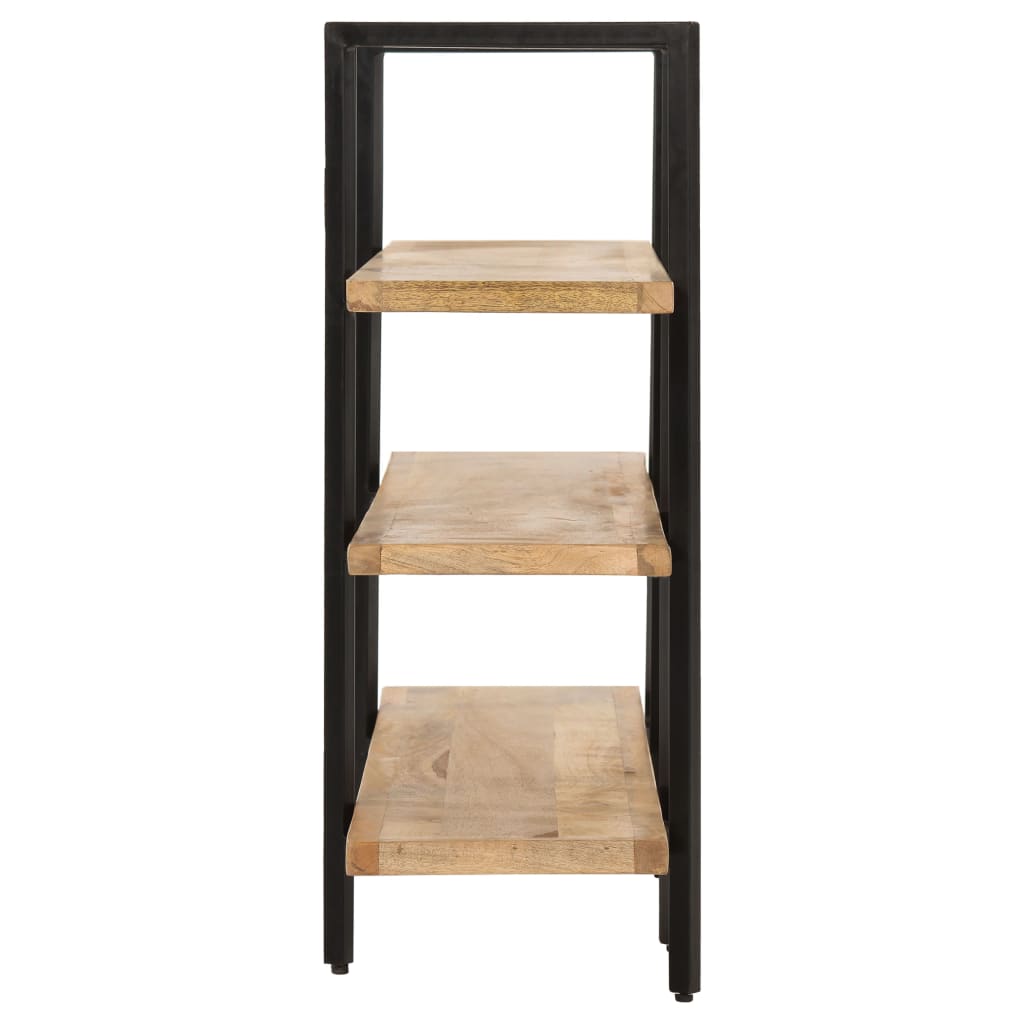 vidaXL Βιβλιοθήκη με 3 Επίπεδα 160 x 31 x 80 εκ. Μασίφ Ξύλο Μάνγκο