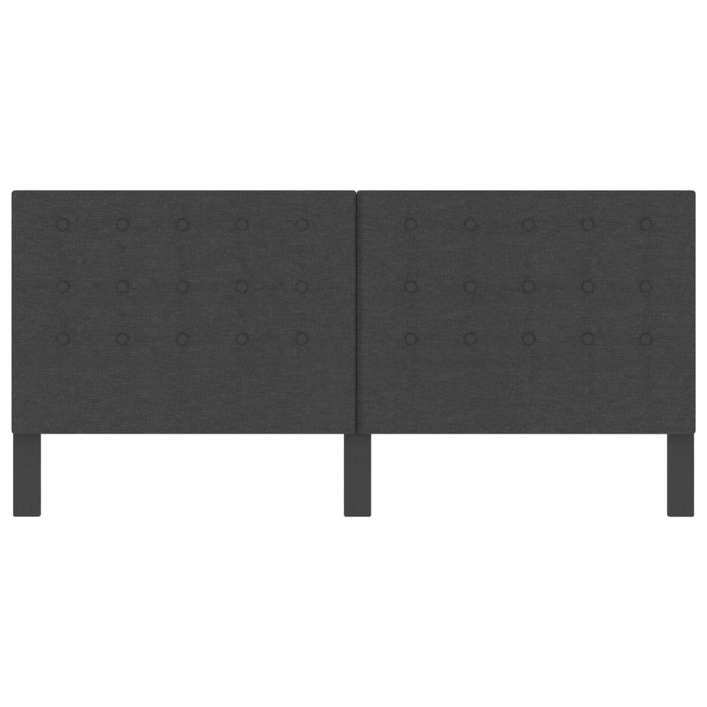 vidaXL Καπιτονέ Κεφαλάρι Σκούρο Γκρι 200 x 200 εκ. Υφασμάτινο