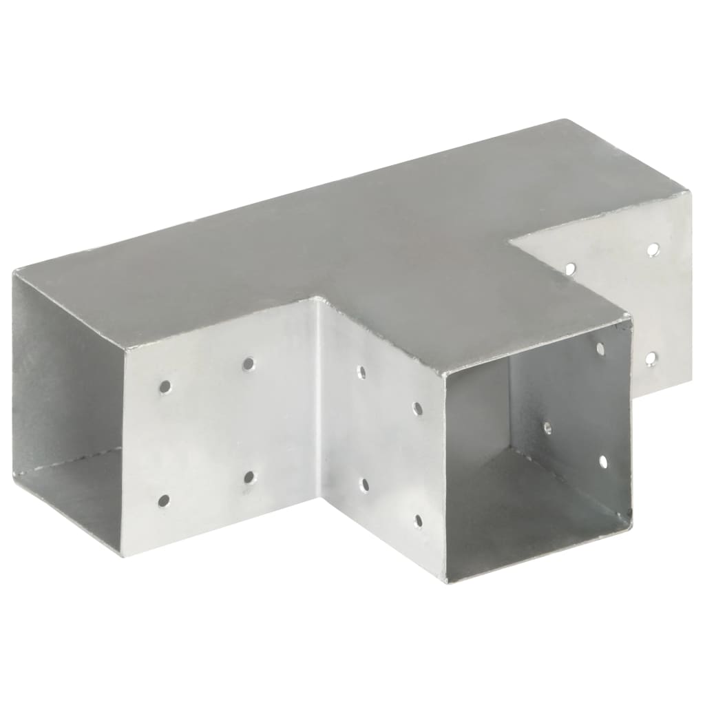 vidaXL Σύνδεσμος Στύλου Σχήματος T 101x101 χιλ. από Γαλβανισμ. Μέταλλο