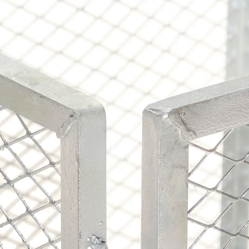 vidaXL Κομποστοποιητής Κήπου 85 x 85 x 70 εκ. Γαλβανισμένος Σίδηρος