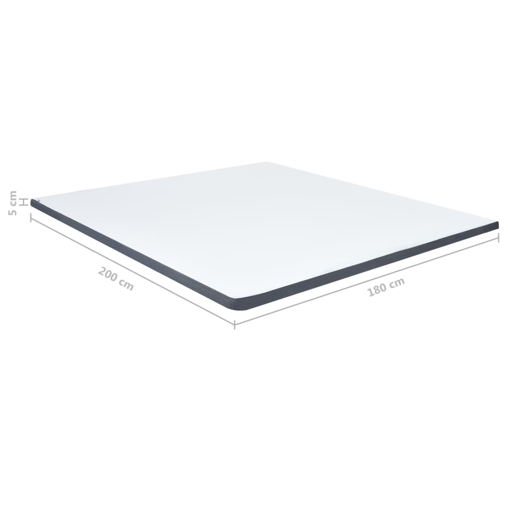 vidaXL Ανώστρωμα για Κρεβάτι Boxspring 200 x 180 x 5 εκ. μέτριας απαλότητας