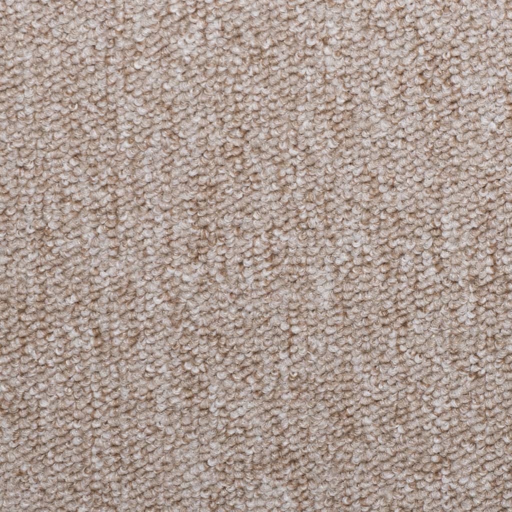 vidaXL Πατάκια Σκάλας Μοκέτα 15 τεμ. Taupe 65x21x4 εκ.