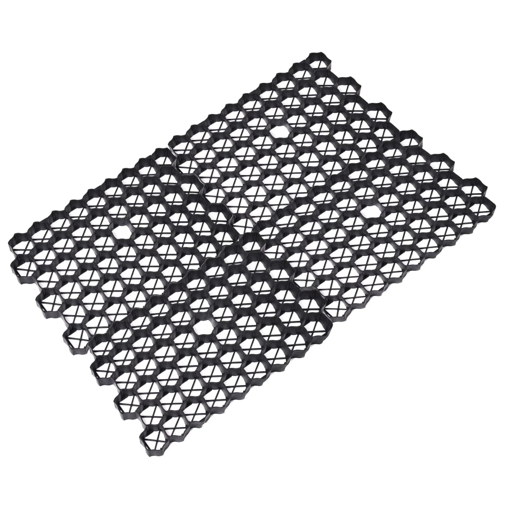 vidaXL Πλέγμα Γκαζόν 16 τεμ. Μαύρο 60 x 40 x 3 εκ. Πλαστικό