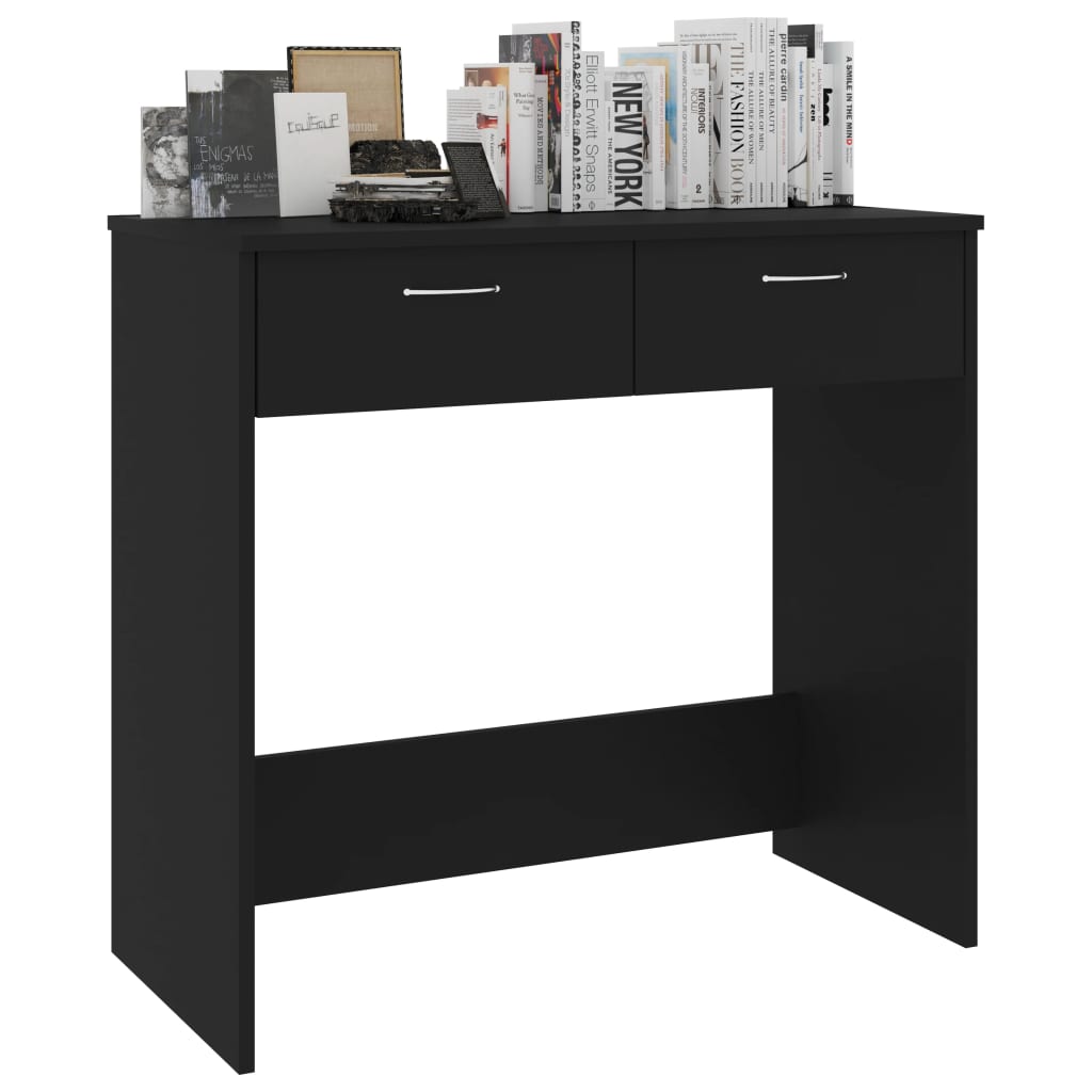 vidaXL Γραφείο Μαύρο 80 x 40 x 75 εκ. από Επεξ. Ξύλο