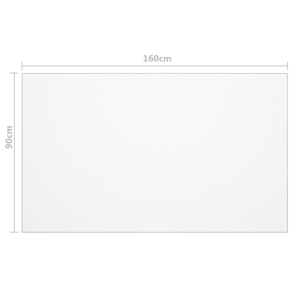 vidaXL Προστατευτικό Τραπεζιού Ματ 160 x 90 εκ. / 2 χιλ. από PVC