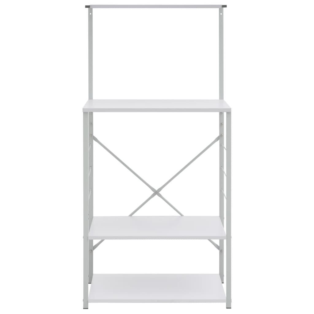 vidaXL Ντουλάπι Φούρνου Μικροκυμάτων Λευκό 60x39,6x123 εκ. Επεξ. Ξύλο