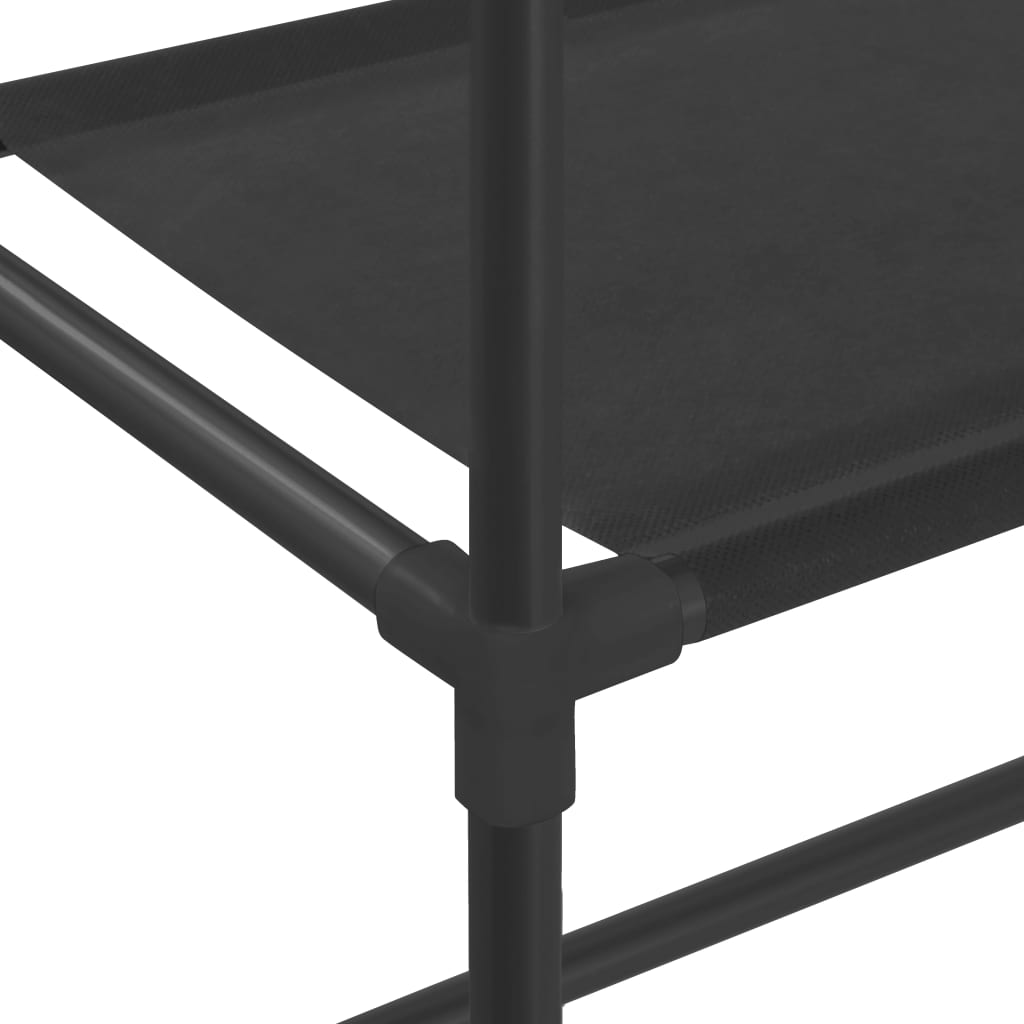 vidaXL Ραφιέρα 3 Επιπέδων για Πλυντήριο Μαύρη 69 x 28 x 169 εκ.