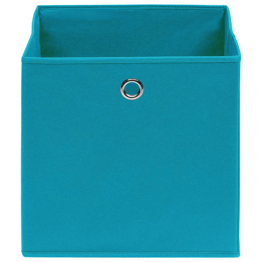 vidaXL Κουτιά Αποθήκευσης 4 τεμ. Γαλάζια 32 x 32 x 32 εκ. Υφασμάτινα