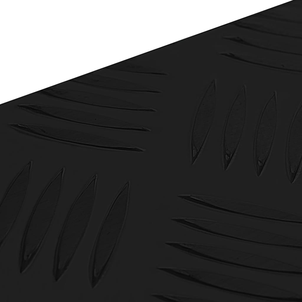 vidaXL Κουτί Αποθήκευσης Μαύρο 80 x 30 x 35 εκ. Αλουμινίου