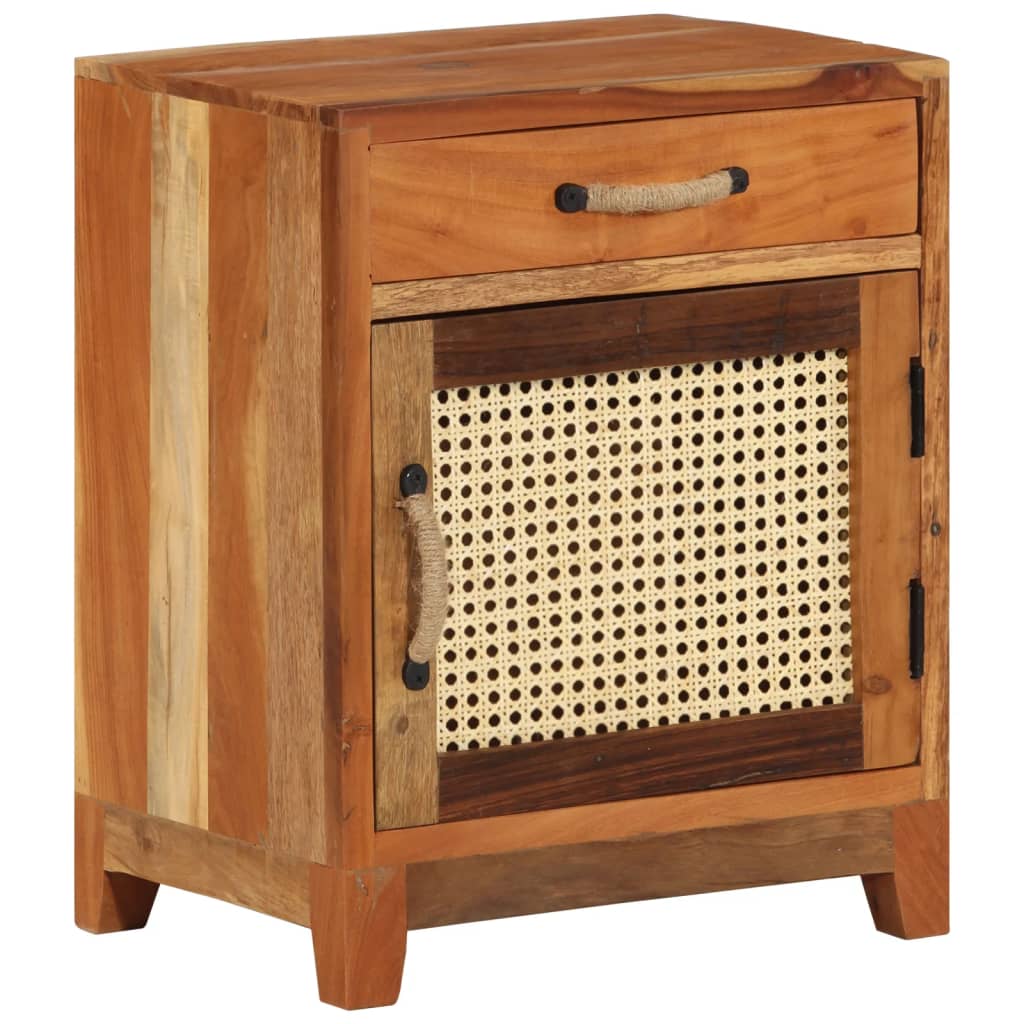 vidaXL Κομοδίνο 40 x 30 x 50 εκ. από Μασίφ Ανακυκλωμένο Ξύλο