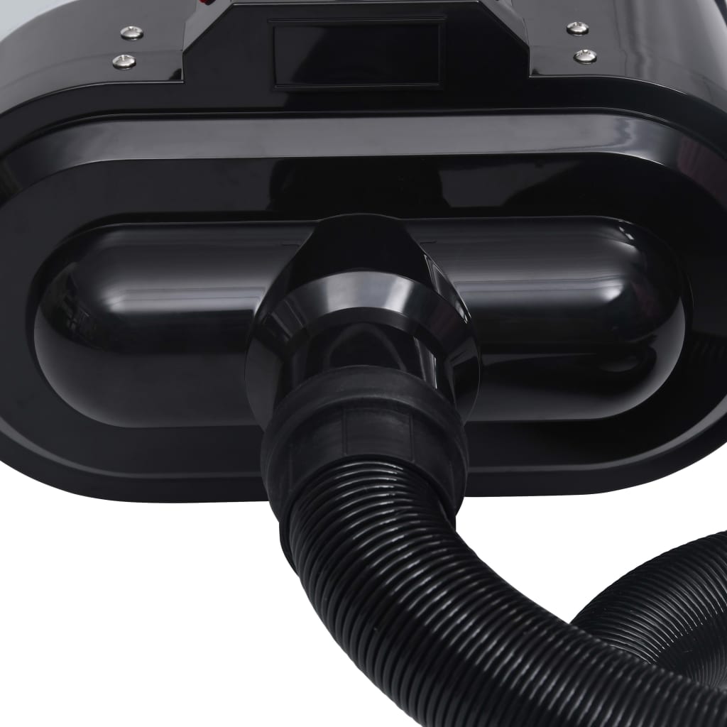 vidaXL Συσκευή Στεγνώματος για Κατοικίδια Μαύρη με Διπλό Μοτέρ