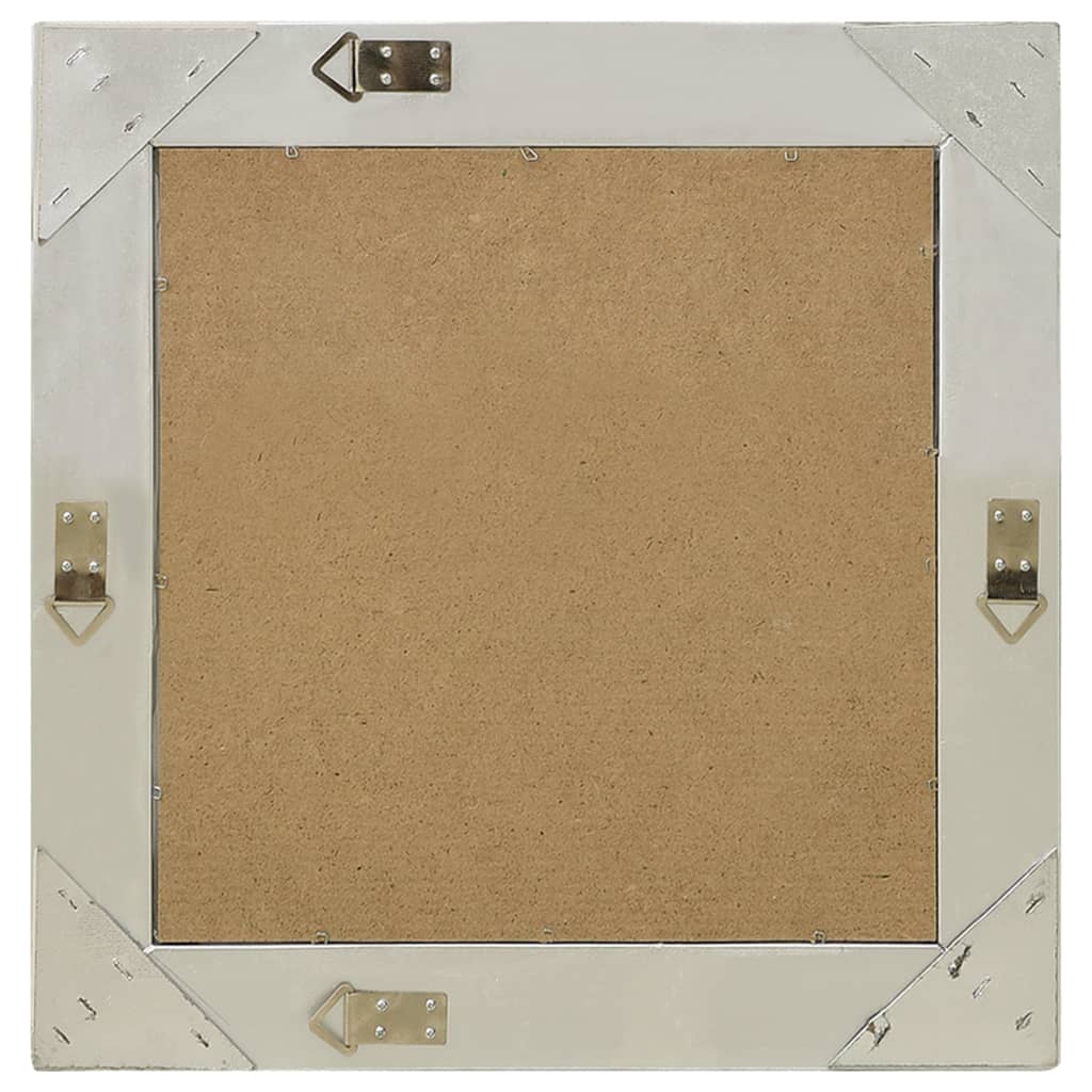 vidaXL Καθρέφτης Τοίχου με Μπαρόκ Στιλ Ασημί 50 x 50 εκ.