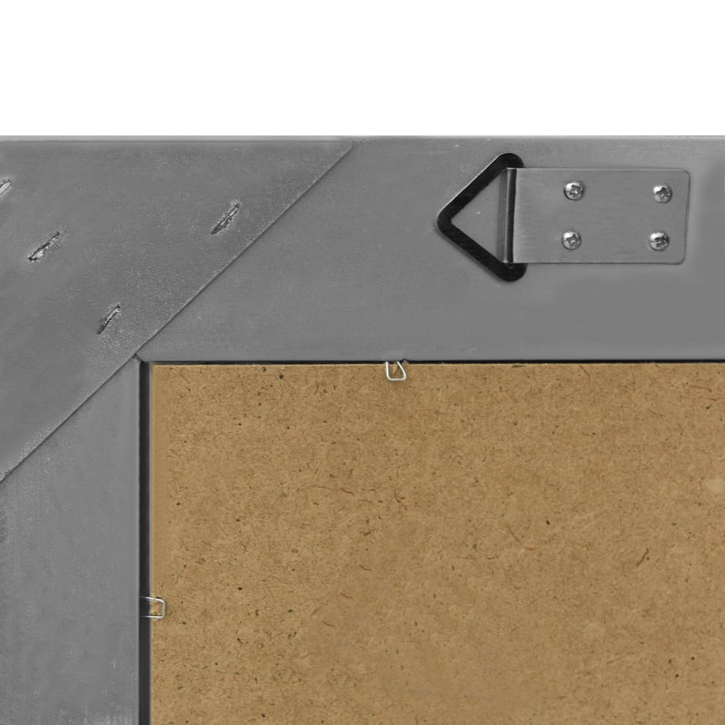 vidaXL Καθρέφτης Τοίχου με Μπαρόκ Στιλ Μαύρος 60 x 60 εκ.