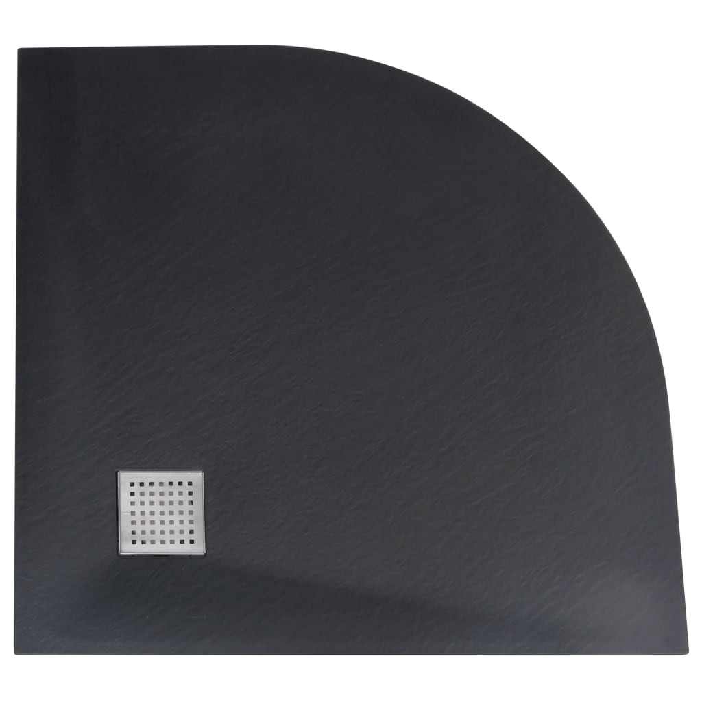 vidaXL Βάση Ντουζιέρας Μαύρη 90 x 90 εκ. από SMC