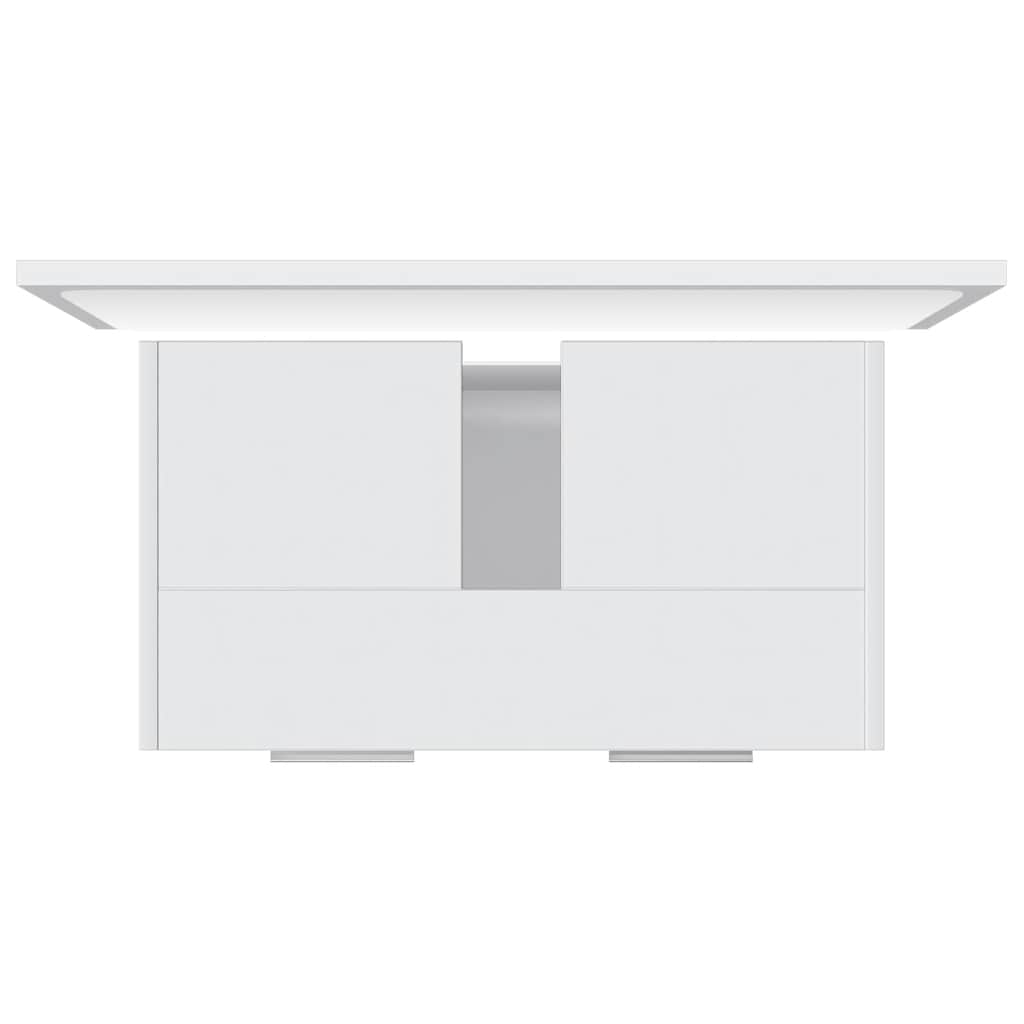 vidaXL Σετ Επίπλων Μπάνιου Λευκό από Επεξεργασμένο Ξύλο