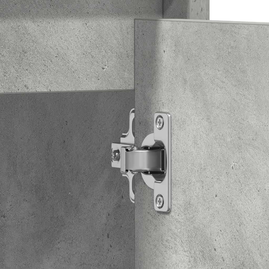 vidaXL Ντουλάπι Νιπτήρα Γκρι του Σκυροδέματος 60x33x61 εκ. Επεξ. Ξύλο