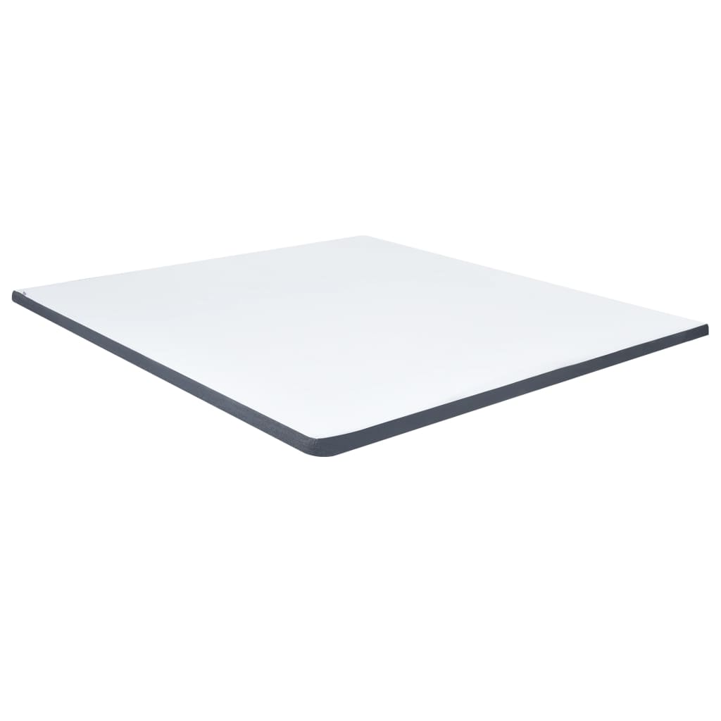 vidaXL Κρεβάτι Boxspring Σκούρο Γκρι 200 x 200 εκ. Υφασμάτινο