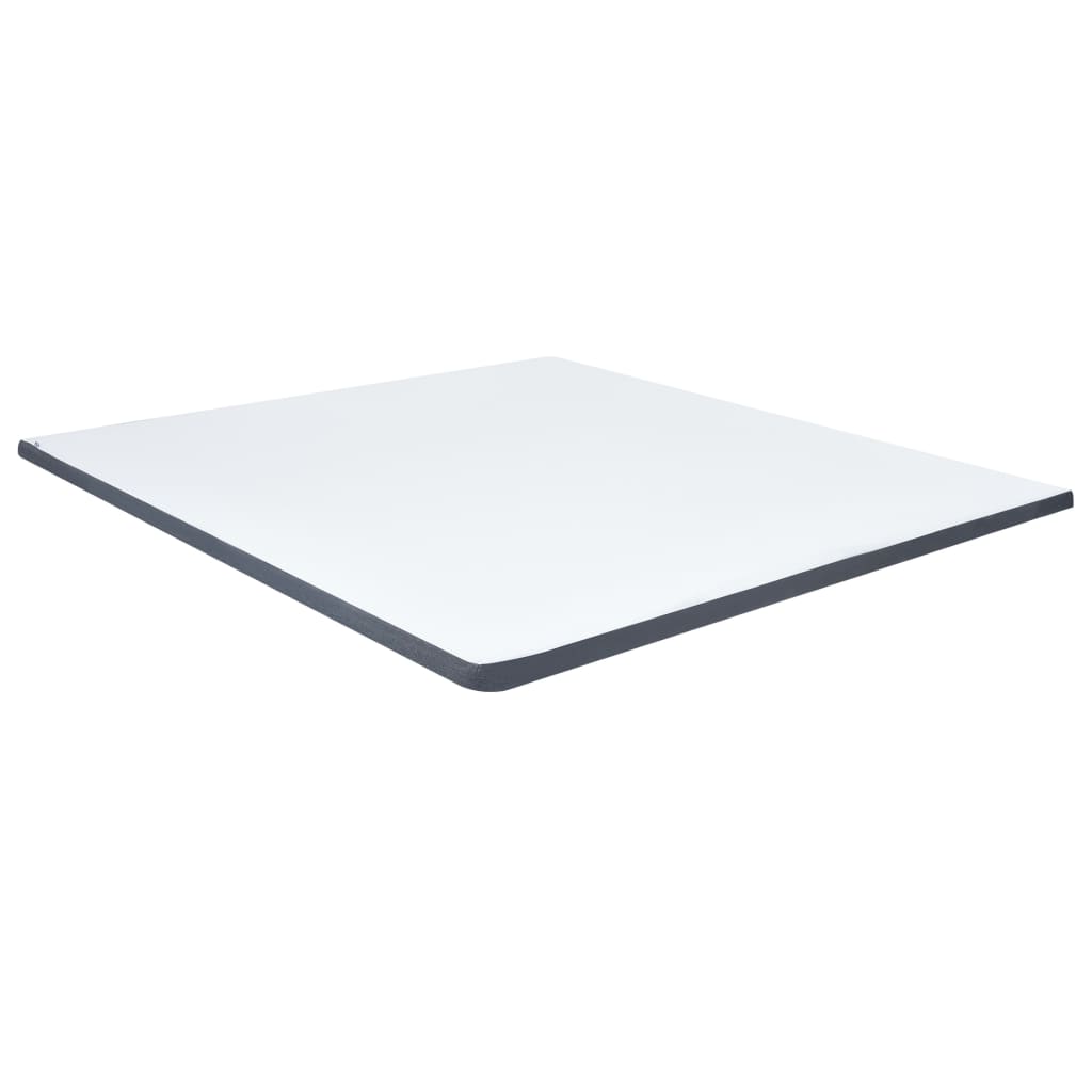 vidaXL Κρεβάτι Boxspring Σκούρο Γκρι 200 x 200 εκ. Υφασμάτινο