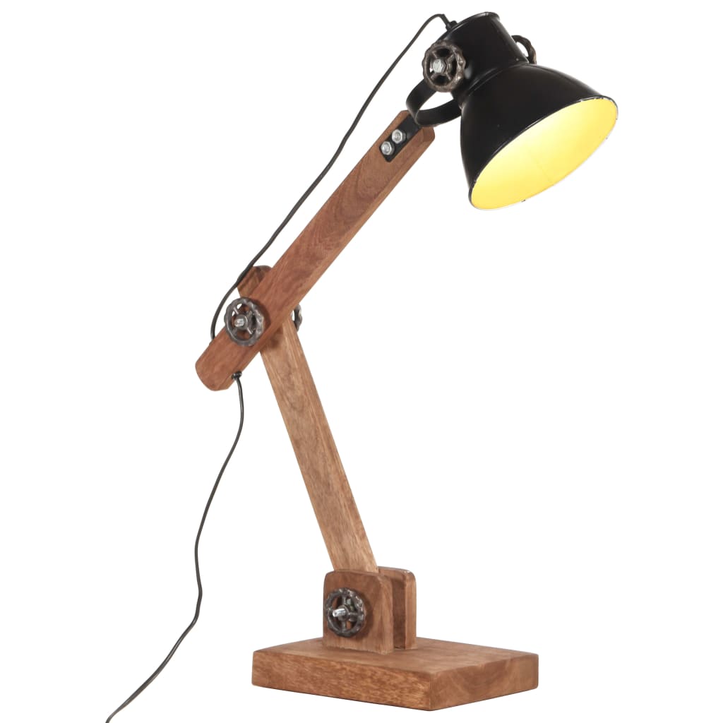 vidaXL Φωτιστικό Επιτραπέζιο Industrial Στρ. 25 W Μαύρο 58x18x90εκ Ε27