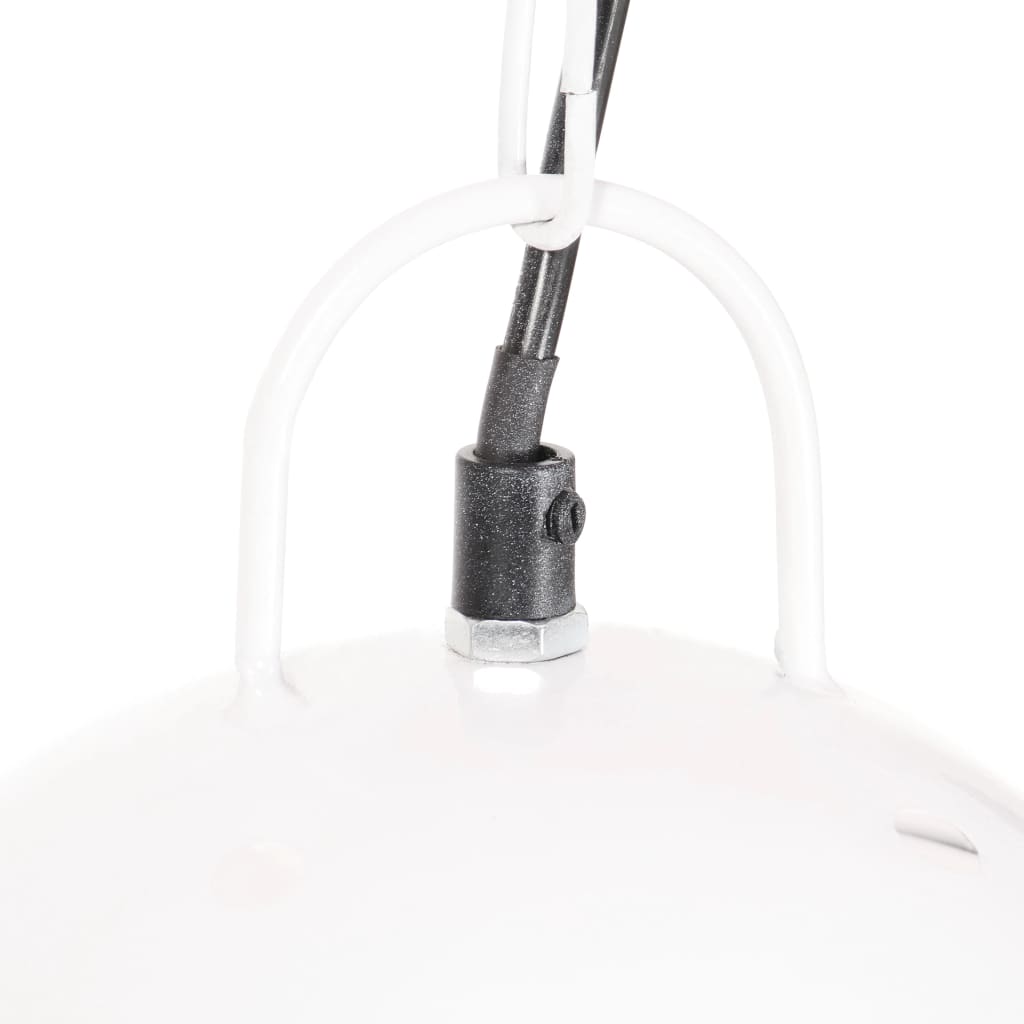 vidaXL Φωτιστικό Industrial Στρογγυλό 25 W Λευκό 42 εκ. Ε27