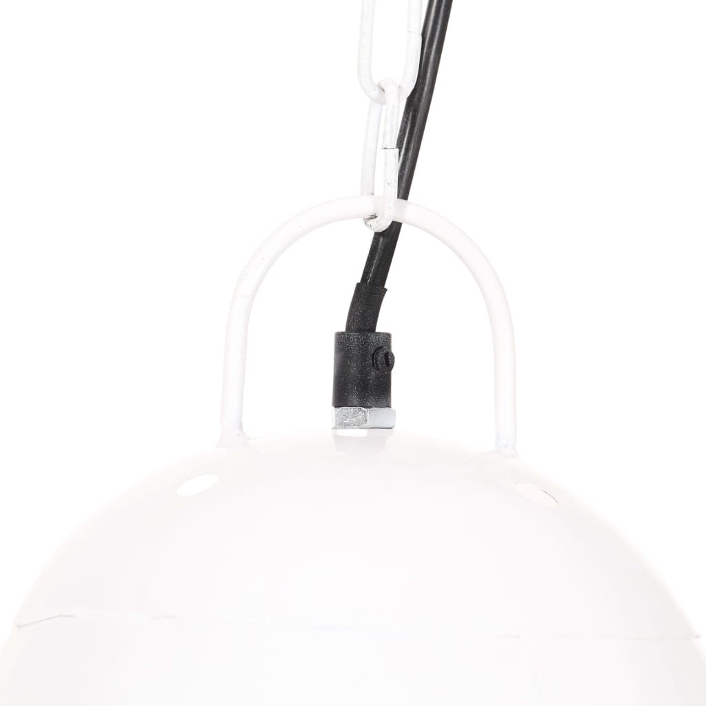 vidaXL Φωτιστικό Industrial Στρογγυλό 25 W Λευκό 32 εκ. Ε27