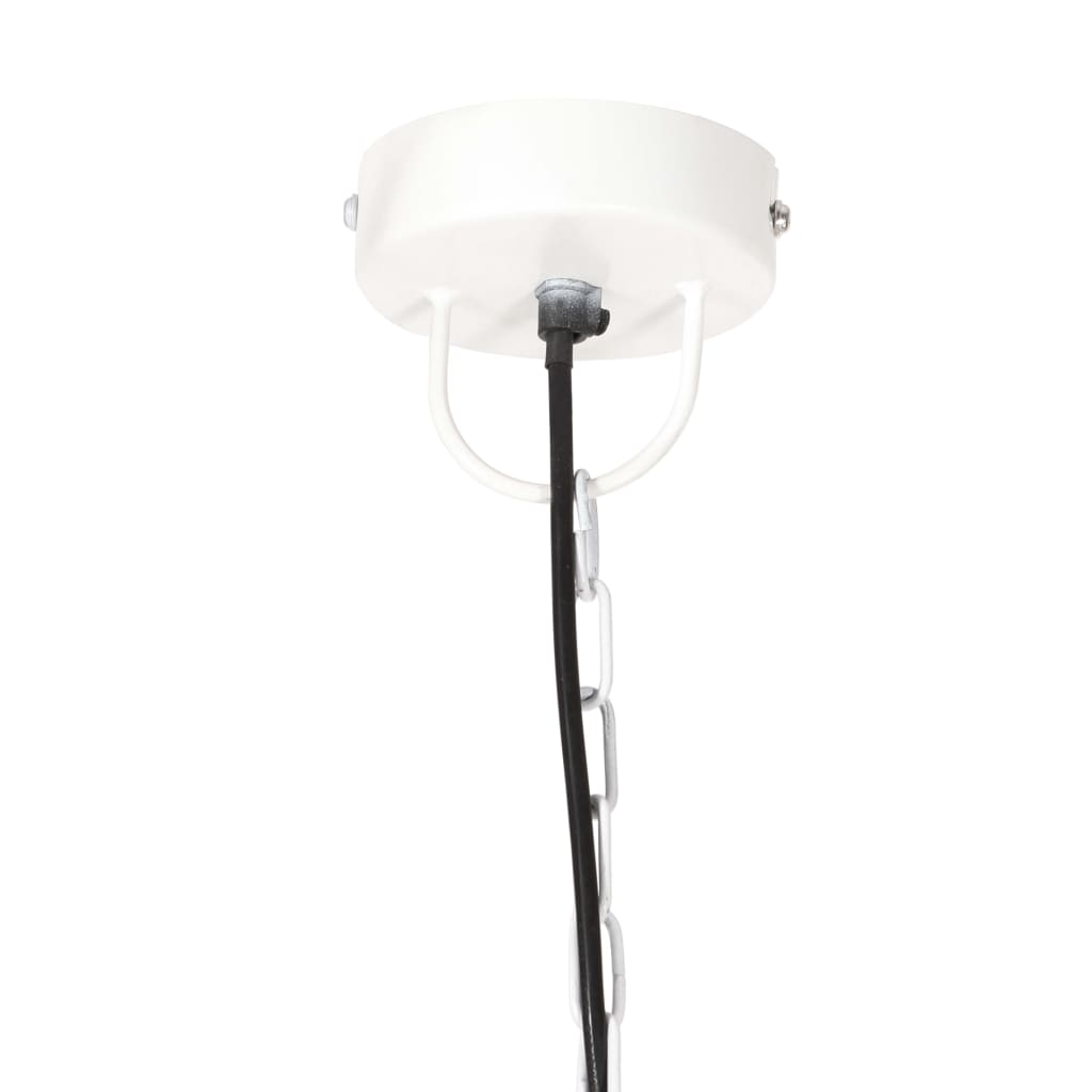 vidaXL Φωτιστικό Κρεμαστό Στρογγυλό 25 W Λευκό 48 εκ. Ε27