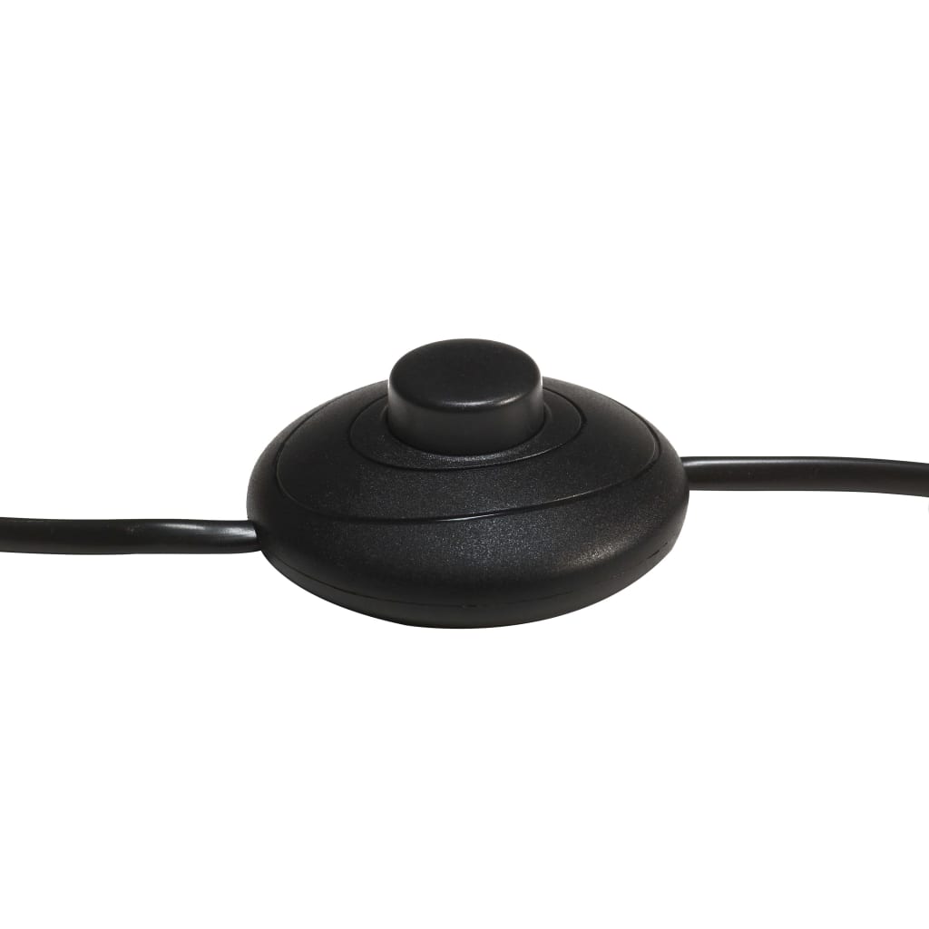 vidaXL Φωτιστικό Δαπέδου Μαύρο από Μασίφ Ξύλο Μάνγκο E27