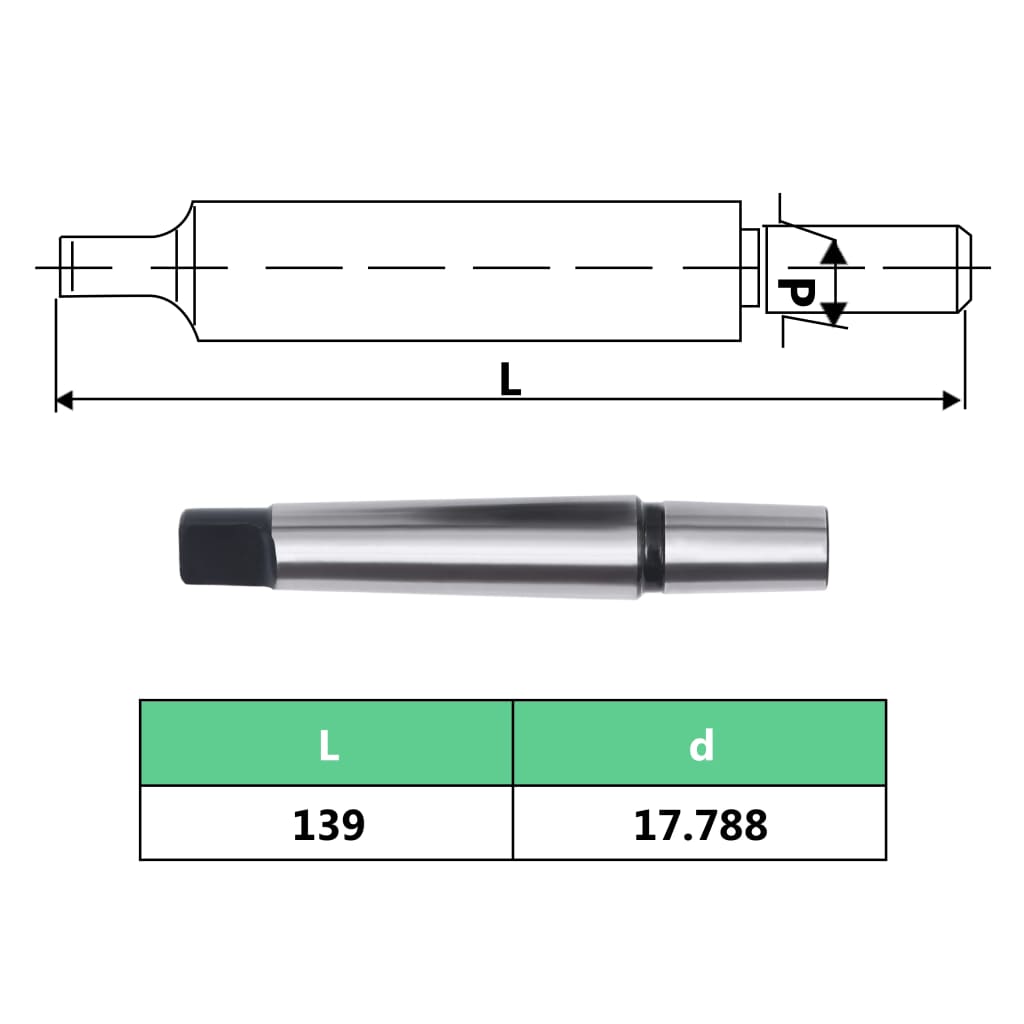 vidaXL Τσοκ Δράπανου Ταχείας Απελευθέρωσης MT2-B18 με Εύρος 16 χιλ.